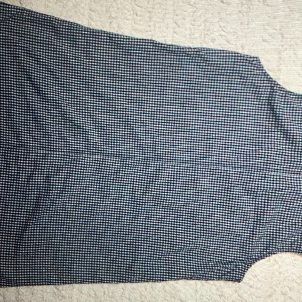 Vintage 90S shaver Lake Black white Gingham sundress M - Picture 2 of 4